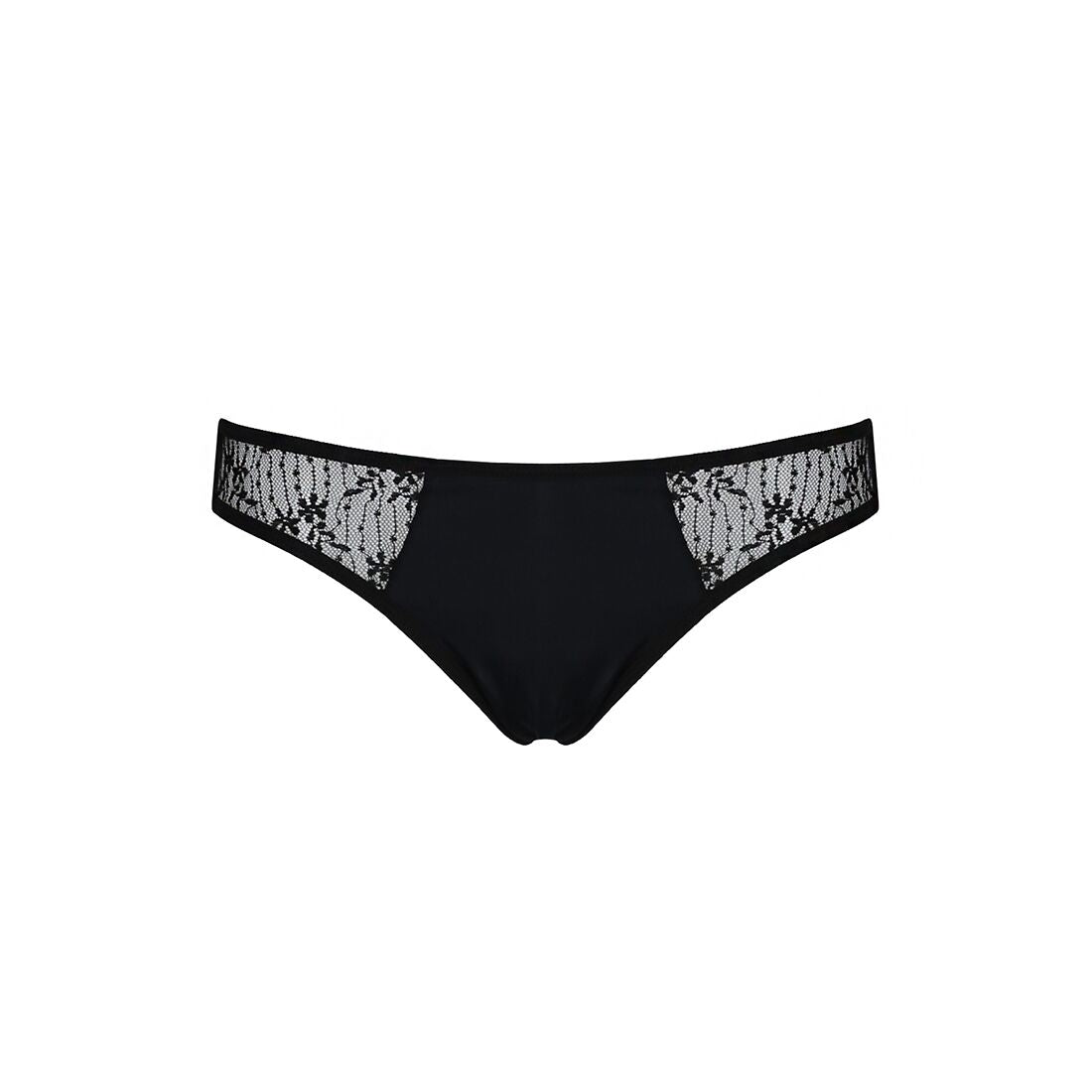 Passion (Польща) Трусики-сліпи з мереживною сіточкою Passion DINA THONG S/M, black