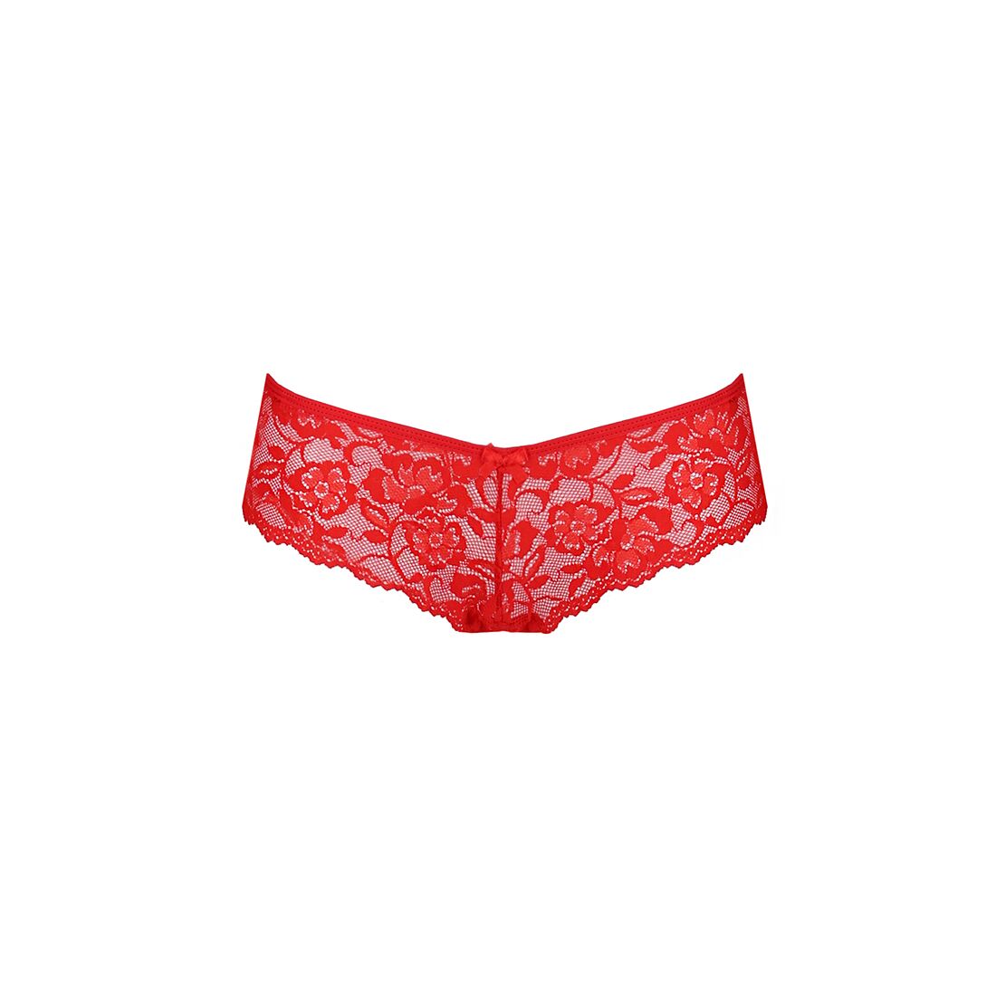 Passion (Польща) Трусики-бразиліана з квіткового мережива Passion RAJA THONG L/XL, red
