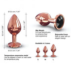 Металева анальна пробка із прикрасою у вигляді кристалу Dorcel - Diamond Plug