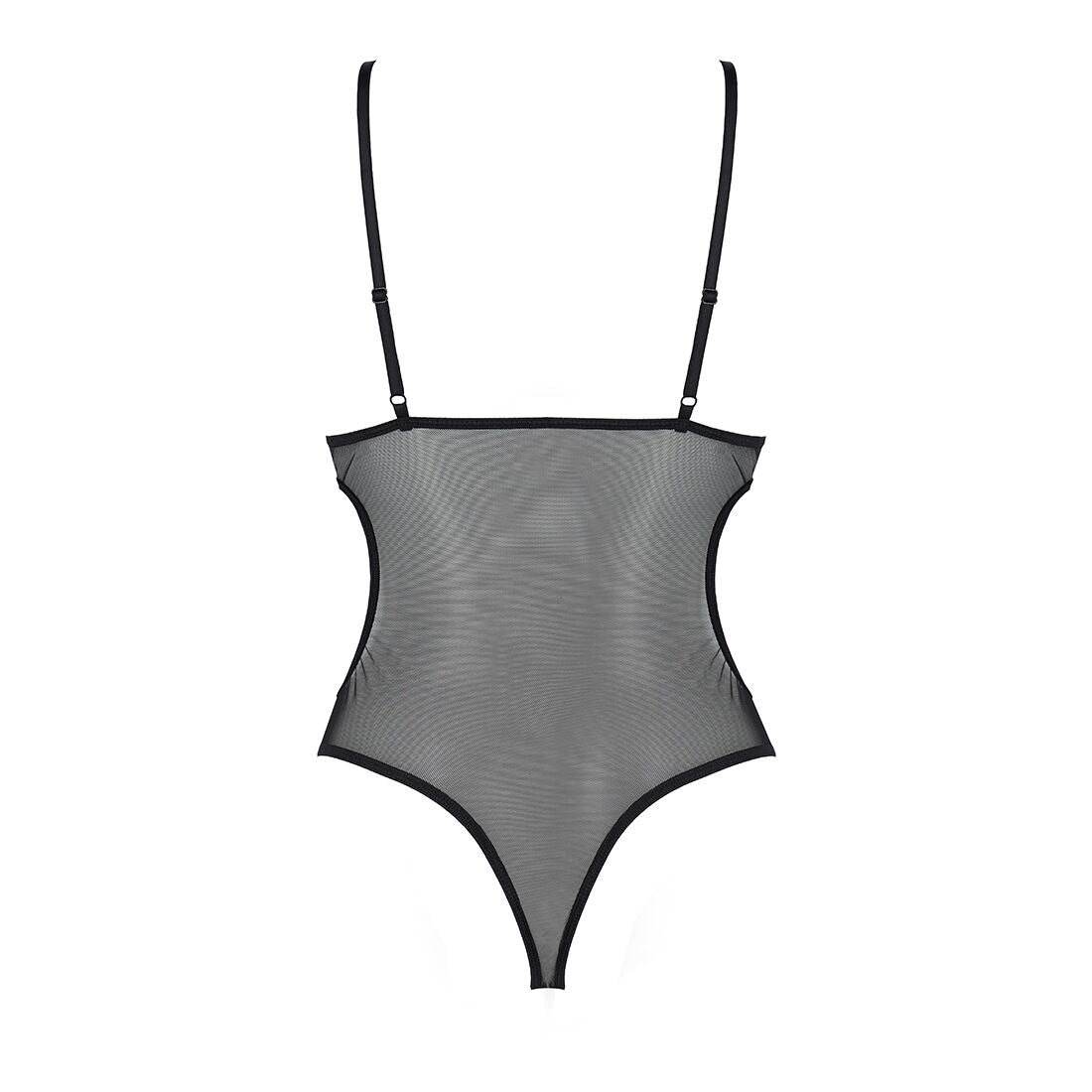 Passion (Польща) Боді з ажурним ліфом Passion CHRISTA BODY XXL/XXXL, black