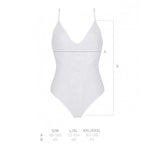 Боді з ажурним декором та відкритим кроком Passion URSULA BODY S/M