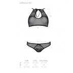 Комплект: бра, трусики з ажурним декором та відкритим кроком Passion URSULA SET