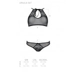 Комплект: бра, трусики з ажурним декором та відкритим кроком Passion URSULA SET 