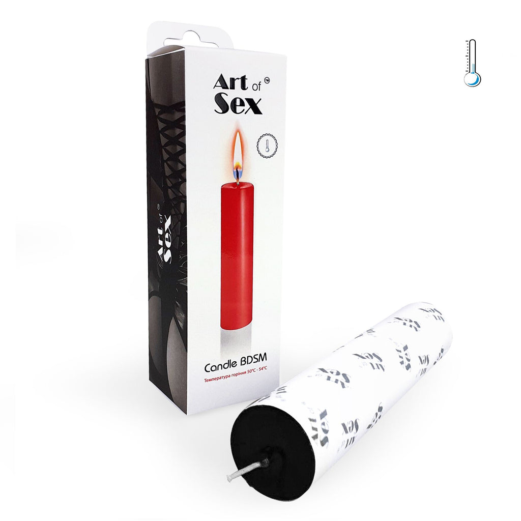 Art of Sex (Україна) Чорна свічка воскова Art of Sex size M 15 см низькотемпературна
