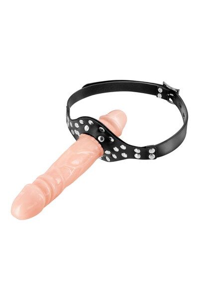 Fetish Tentation (Франція) Кляп із подвійним фалоімітатором Fetish Tentation – Double Penis Gag Flesh
