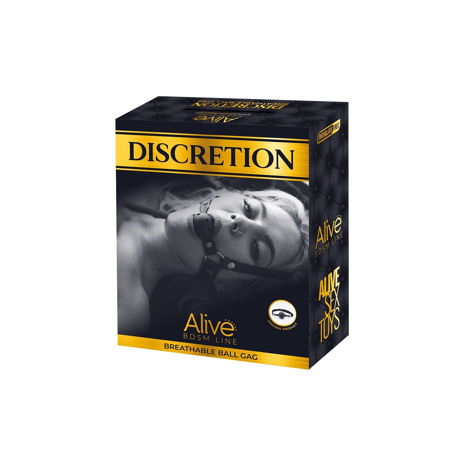 Alive (Іспанія) Повітропроникний кляп Alive Discretion Black