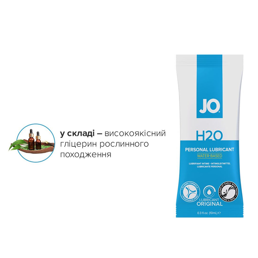 JO (США) Набір лубрикантів Foil Display Box – JO H2O Lubricant – Original – 12 × 10ml
