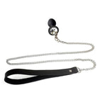 Силіконова анальна пробка Art of Sex Metal Anal Plug with Leash size L з повідце
