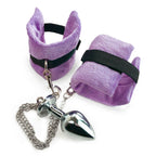 Наручники з металевою анальною пробкою Art of Sex Handcuffs with Metal Anal Plug size M
