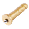 Золотий фалоімітатор Hismith 6.8″ Golden Silicone Dildo, система KlicLok
