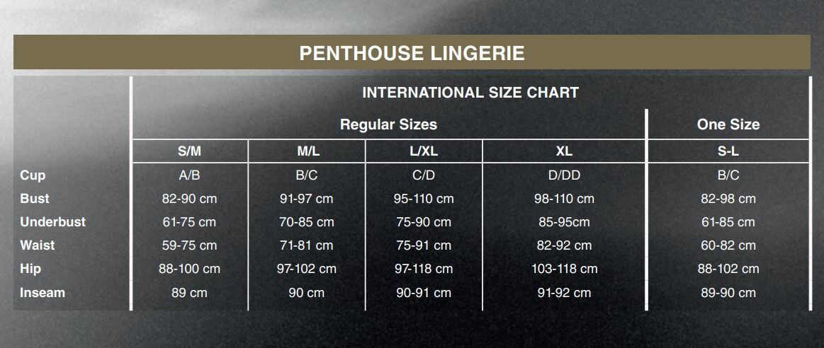 Penthouse (Німеччина) Трусики-сліпи Penthouse Too Hot To Be Real L/XL Wine, мереживо, регульована посадка