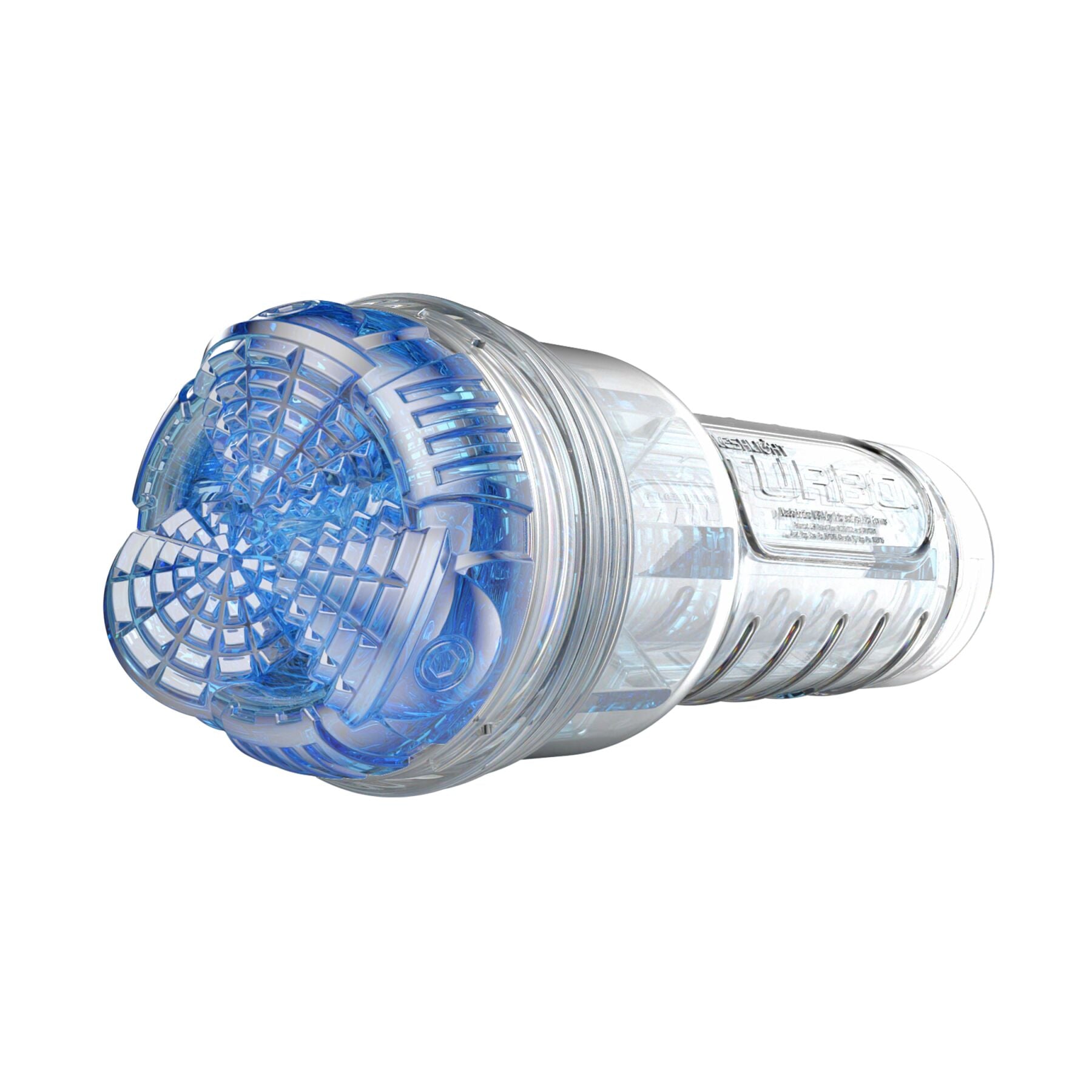 Fleshlight (США) Мастурбатор Fleshlight Turbo Core Blue Ice, оральний секс (глибоке горло)