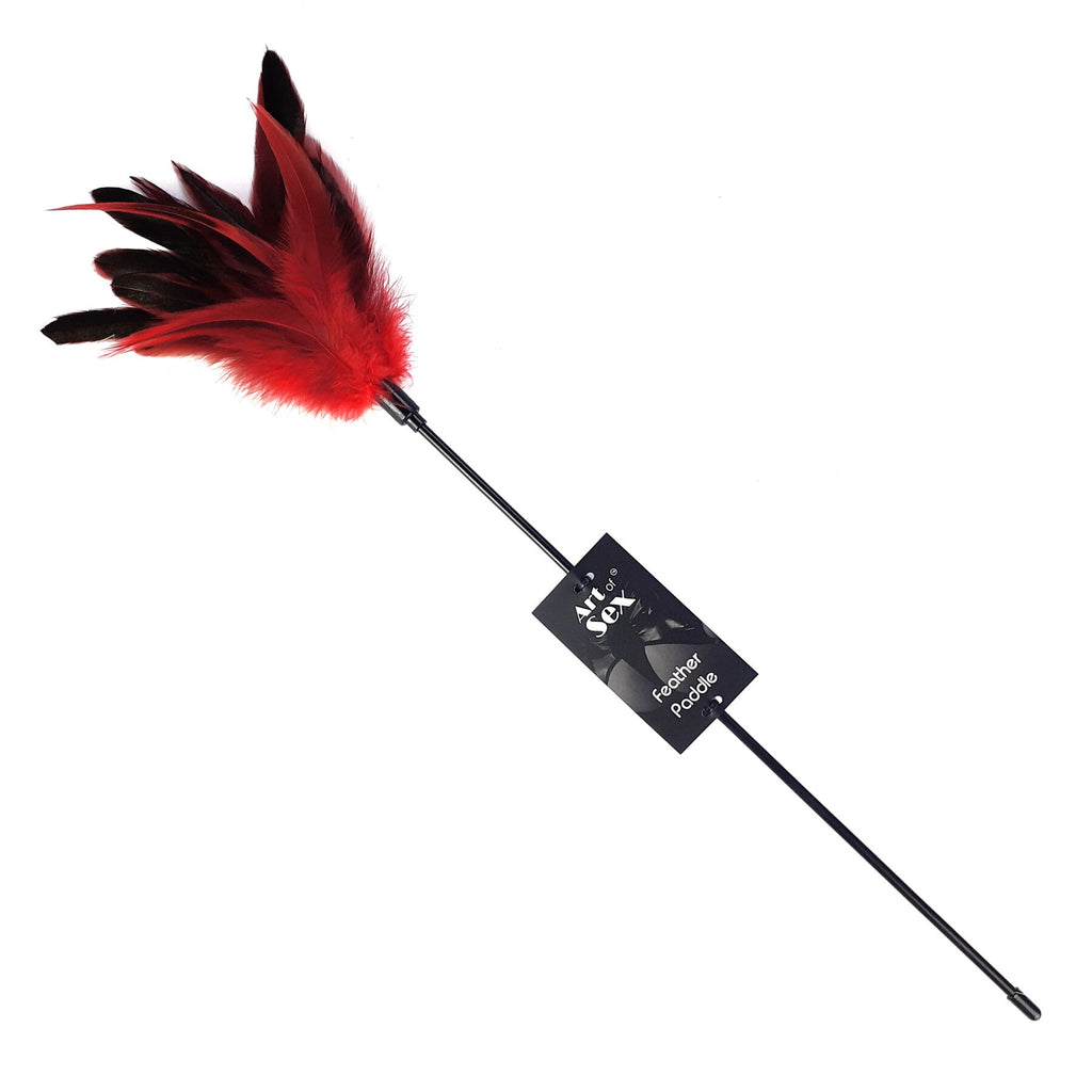 Art of Sex (Україна) Лоскітка з пером півня Art of Sex – Feather Paddle, червона