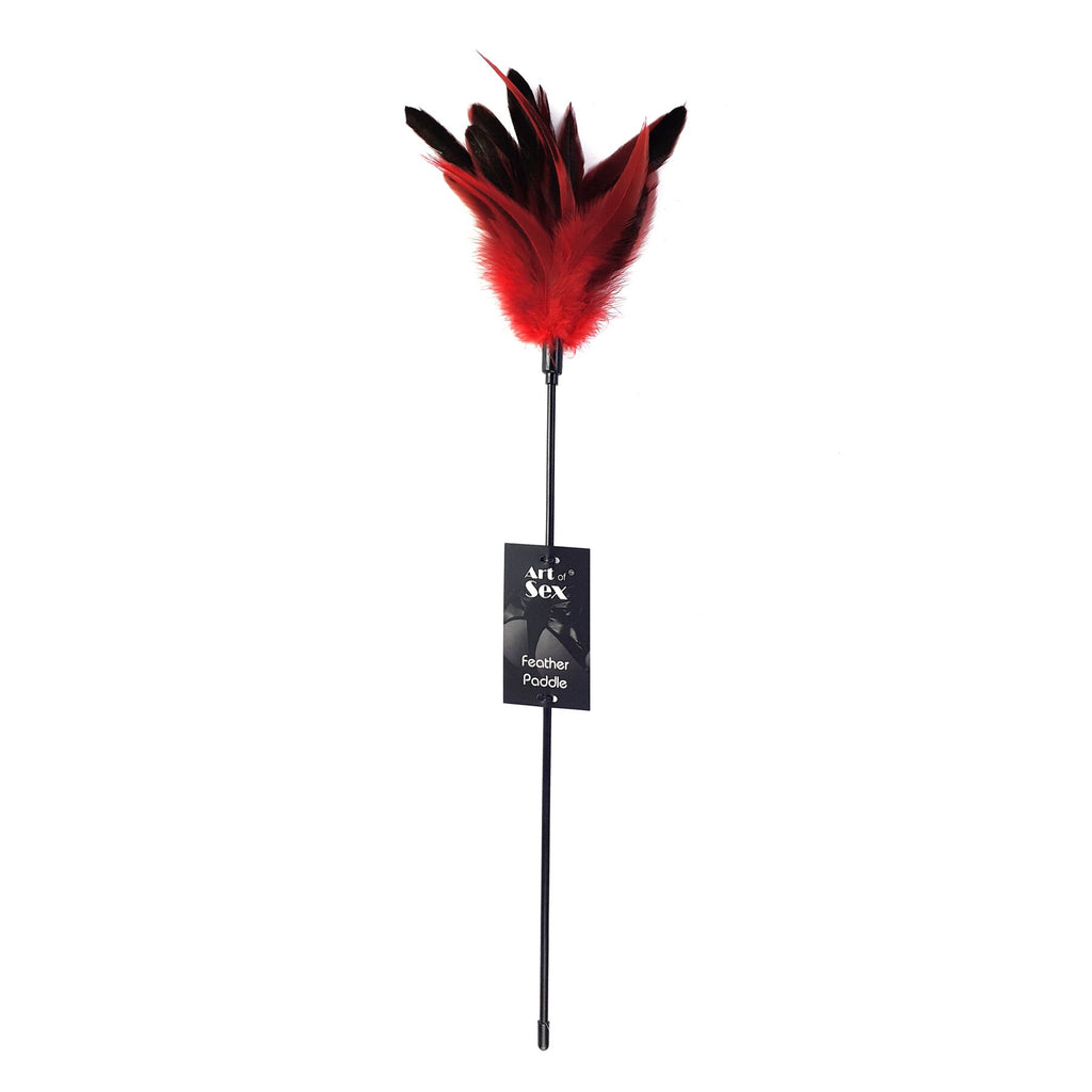 Art of Sex (Україна) Лоскітка з пером півня Art of Sex – Feather Paddle, червона