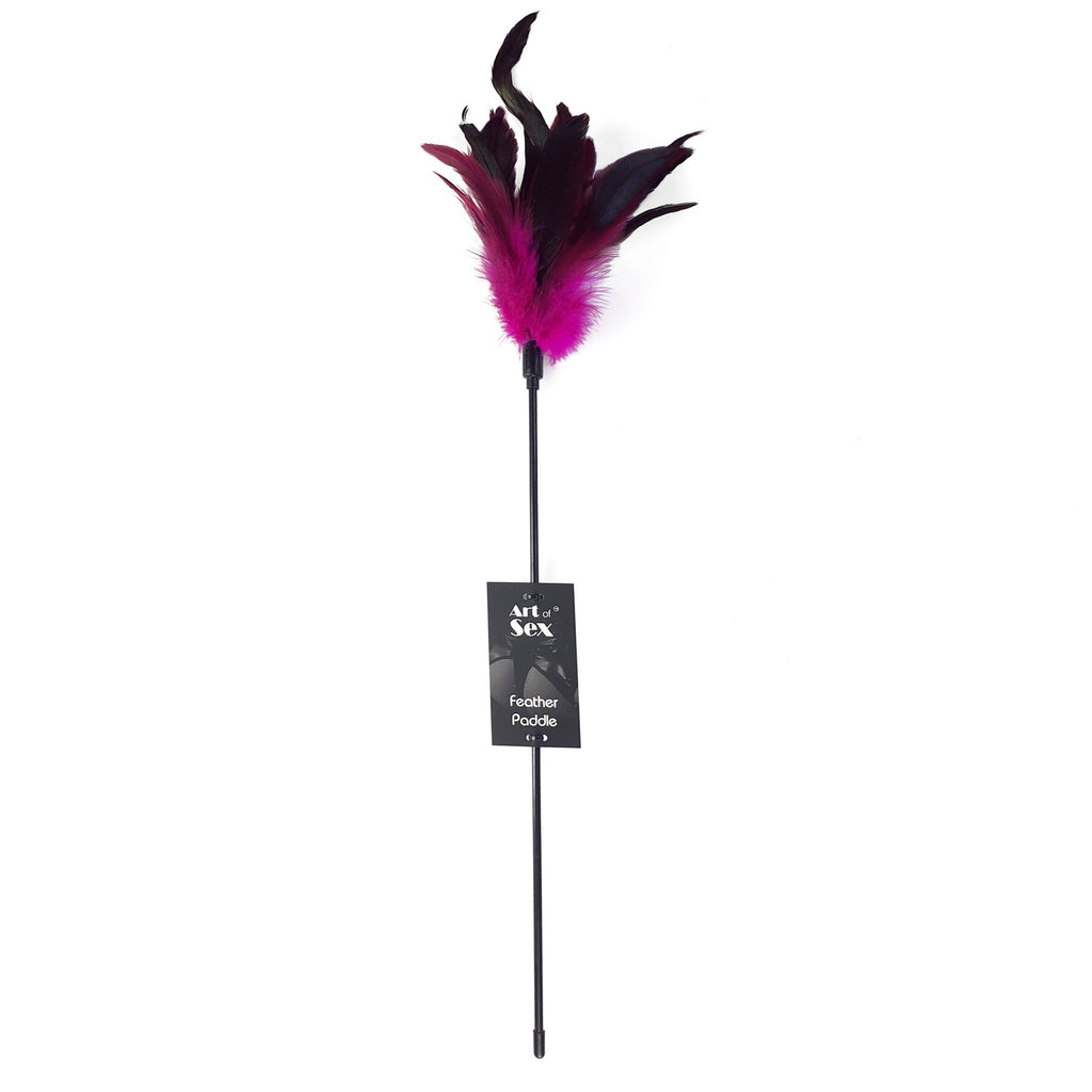 Art of Sex (Україна) Лоскітка з пером півня Art of Sex – Feather Paddle, темно-рожева