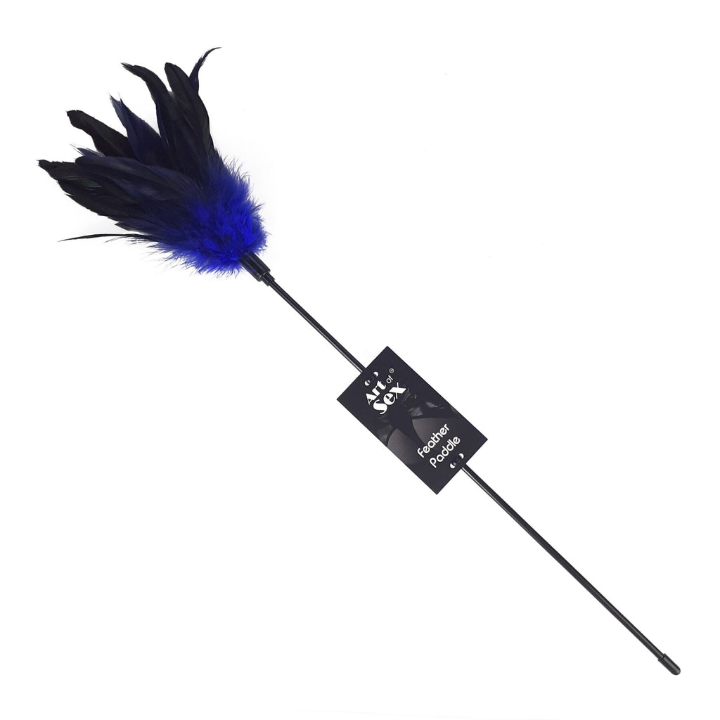 Art of Sex (Україна) Лоскітка з пером півня Art of Sex – Feather Paddle, синя