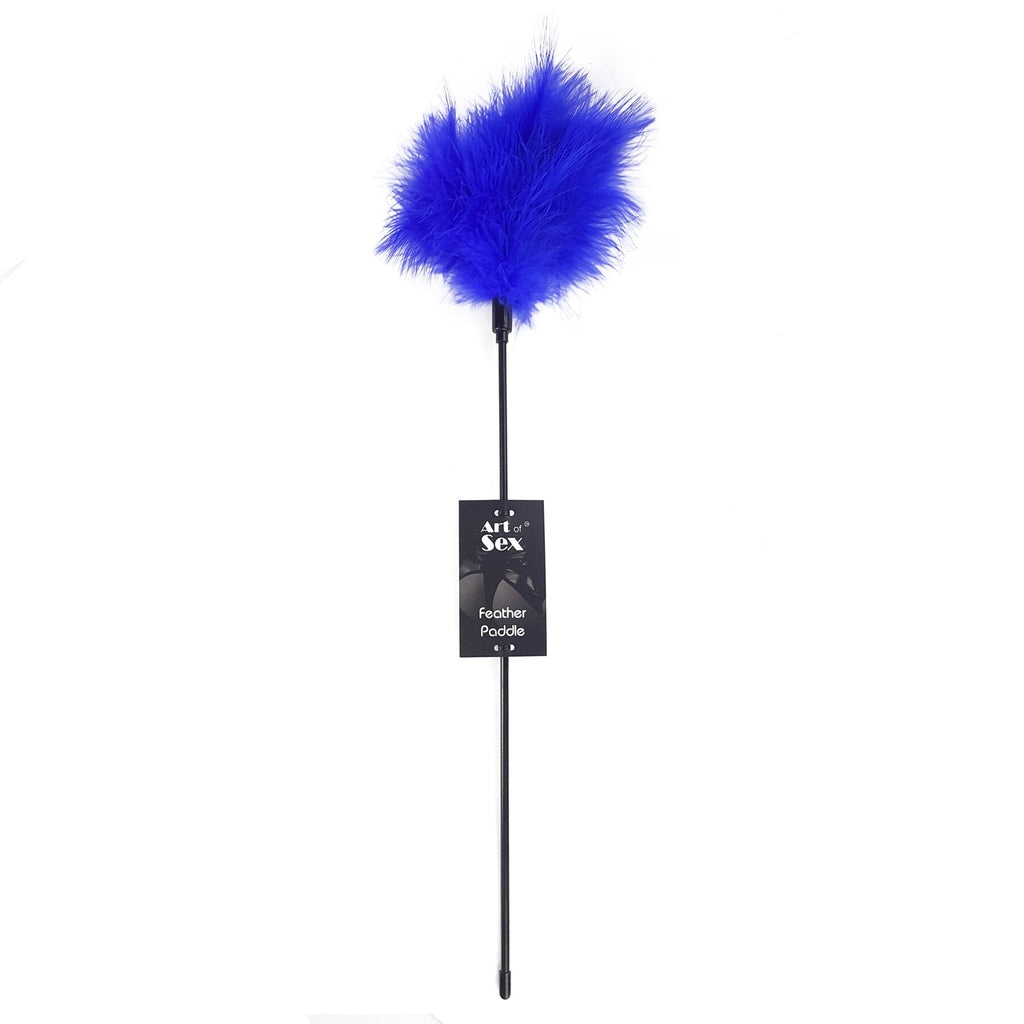 Art of Sex (Україна) Лоскітка з пером індика Art of Sex – Feather Paddle, синя