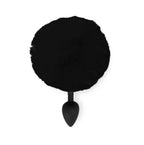 Силіконова анальна пробка М Art of Sex - Silicone Butt plug Rabbit Tail Black, д