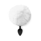 Силіконова анальна пробка М Art of Sex - Silicone Butt plug Rabbit Tail, діаметр 3,5 см