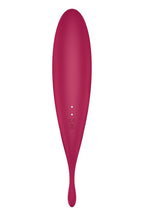 Смарт-вібратор для клітора з вакуумною стимуляцією Satisfyer Twirling Pro+ dark red