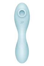 Вакуумний смарт-стимулятор із вібрацією Satisfyer Curvy Trinity 5 (Blue), керування зі смартфона