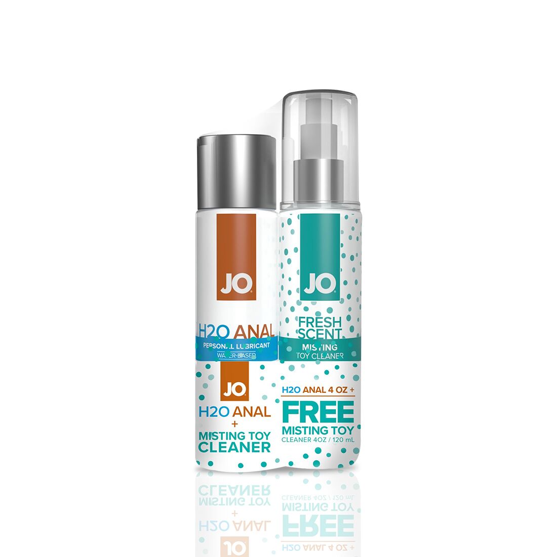 JO (США) Комплект JO GWP — ANAL H2O Lubricant 120 мл + Misting Toy Cleaner 120 мл