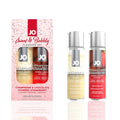JO (США) Набір лубрикантів JO Sweet&Bubbly — Champagne & Chocolate Covered Strawberry (2×60 мл)