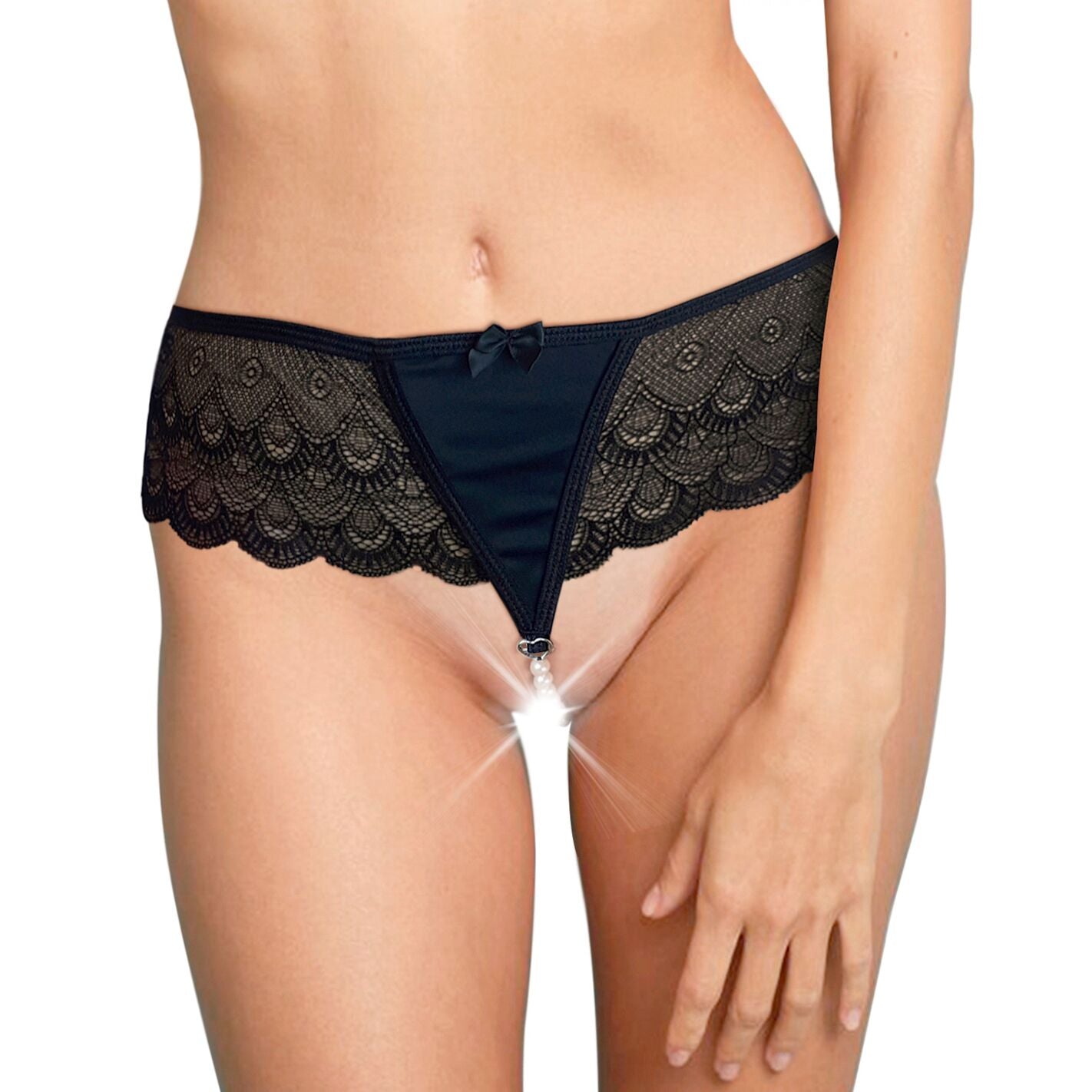 Art of Sex (Україна) Сексуальні трусики Art of Sex - Lina з перлинами, розмір L-2XL