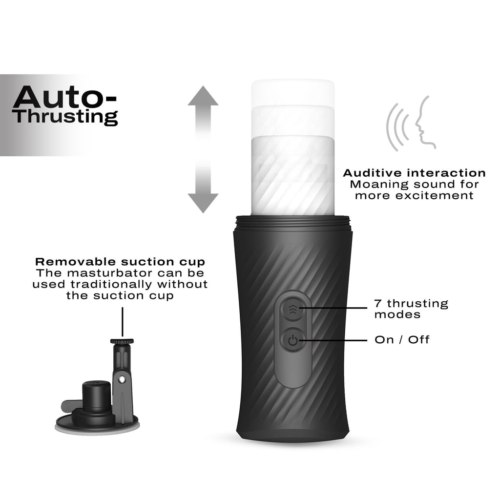 Dorcel (Франція) Автоматичний мастурбатор Dorcel THRUST BLOW, голосовий супровід, присоска