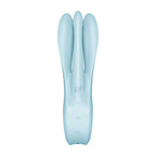 Кліторальний вібратор Satisfyer Threesome 1 Light Blue з трьома гнучкими пальчиками