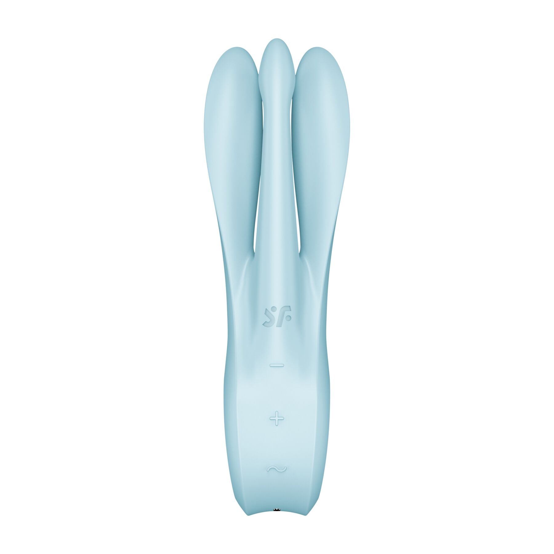 Кліторальний вібратор Satisfyer Threesome 1 Light Blue з трьома гнучкими пальчиками