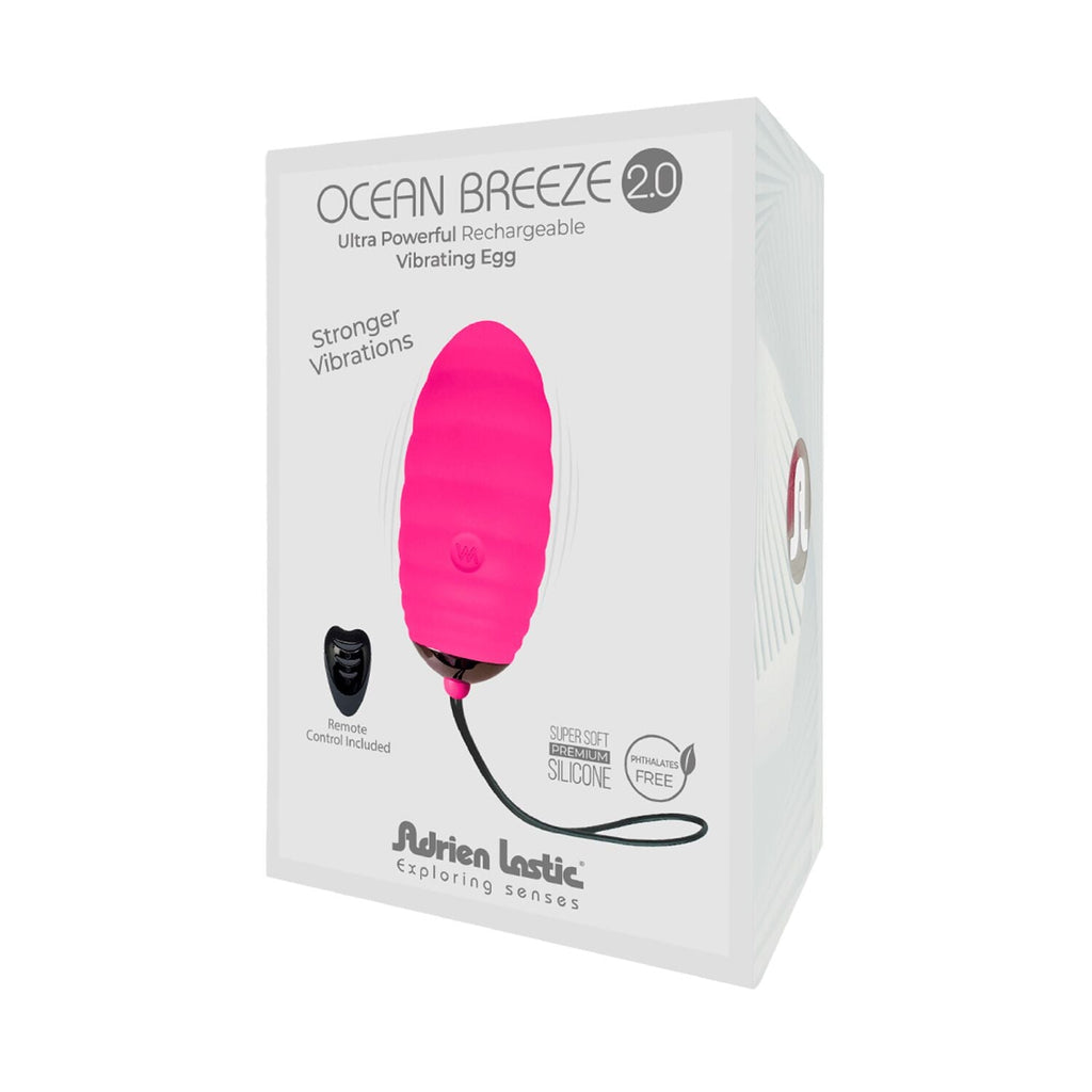 Віброяйце Adrien Lastic Ocean Breeze 2.0 Pink, пульт ДК, дуже потужний мотор, 10