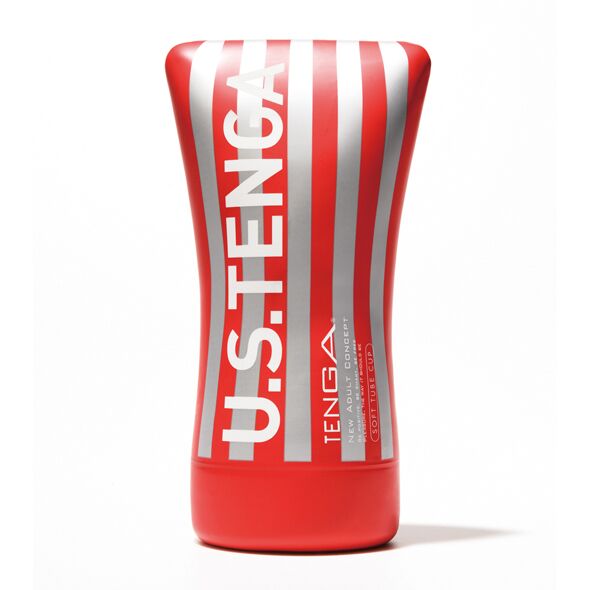 Tenga (Япония) Мастурбатор Tenga US Soft Tube Cup (м’яка подушечка велика), стискальний, суперпотужне всмоктування