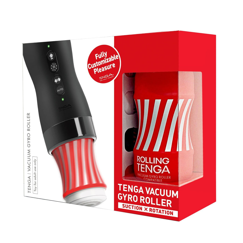 Tenga (Япония) Автоматичний мастурбатор Tenga VACUUM GYRO ROLLER SET, ротація та вакуум, сумісний з Tenga Cup