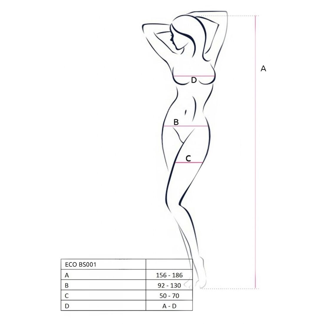 Passion (Польща) Бодістокінг Passion ECO BS001 One Size red, з доступом, імітація підв’язок, флористичний декор