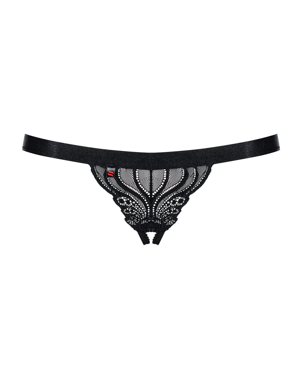 Obsessive (Польща) Мереживні танги з доступом Obsessive 828-THC-1 crotchless thong L/XL, чорні