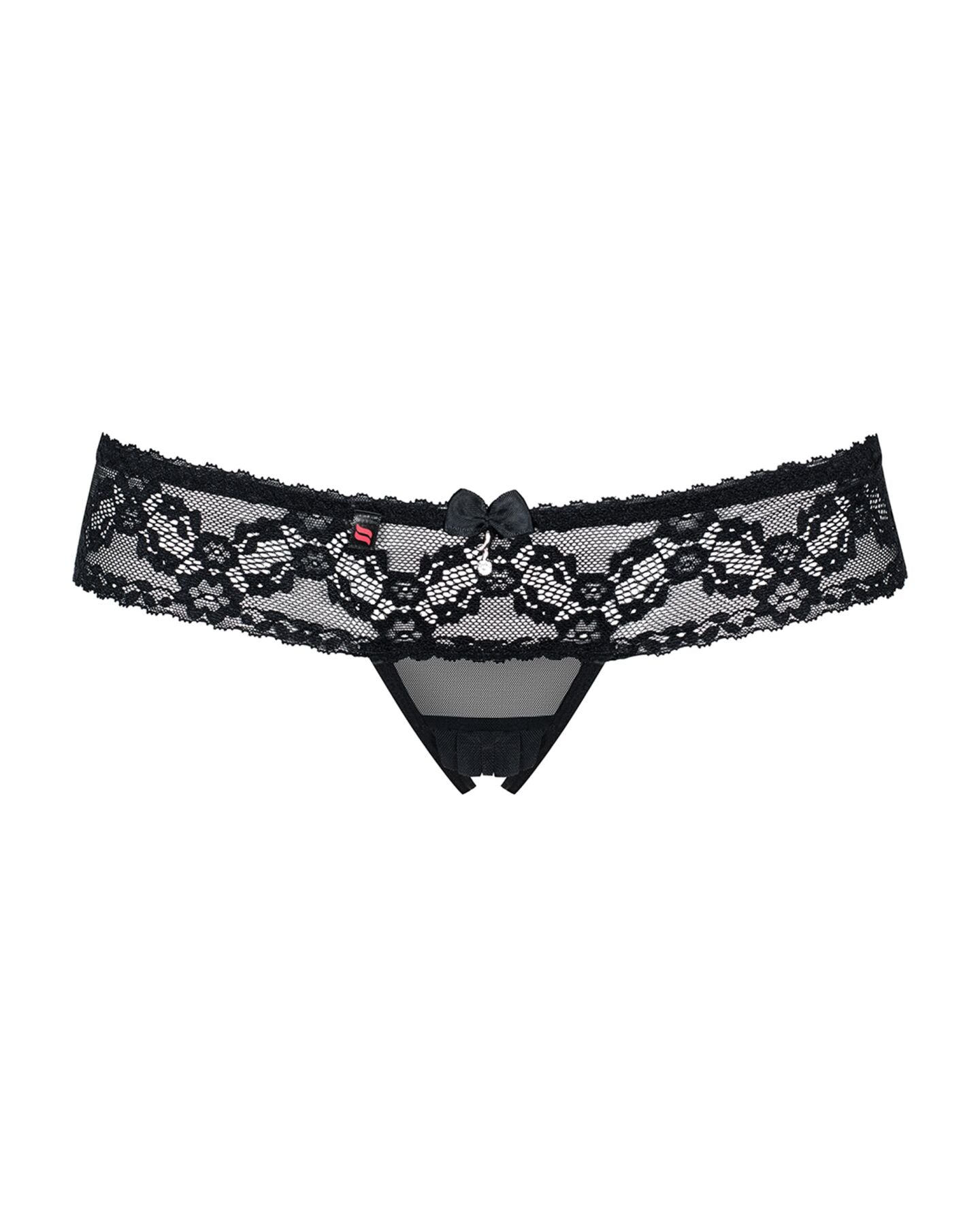 Obsessive (Польща) Мереживні танги з доступом Obsessive 837-THC-1 S/M, чорні