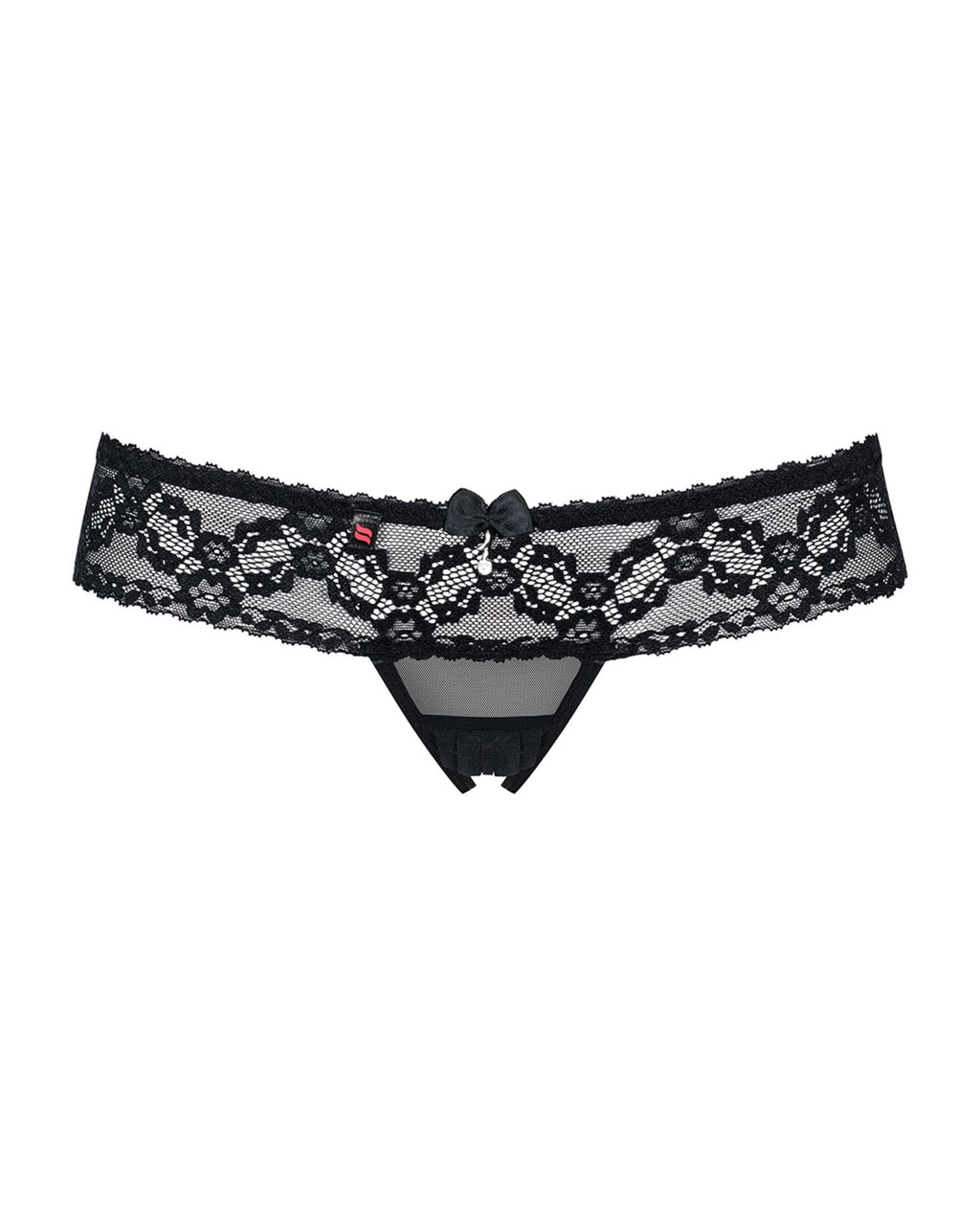 Obsessive (Польща) Мереживні танги з доступом Obsessive 837-THC-1 L/XL, чорні