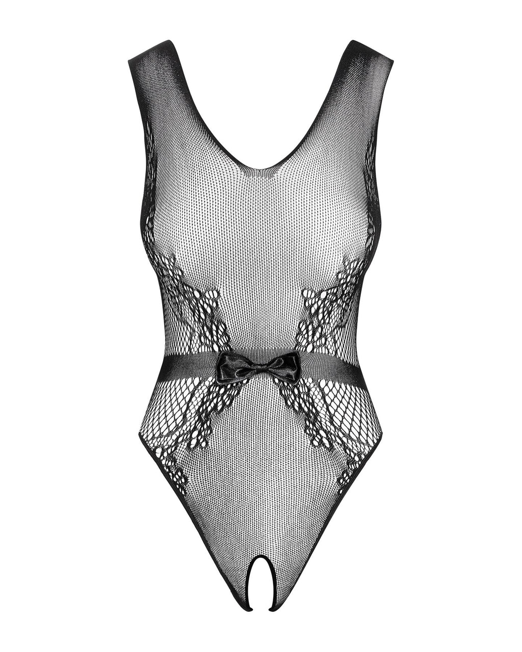 Obsessive (Польща) Сітчастий бодістокінг з доступом Obsessive B115 teddy S/M/L, чорний