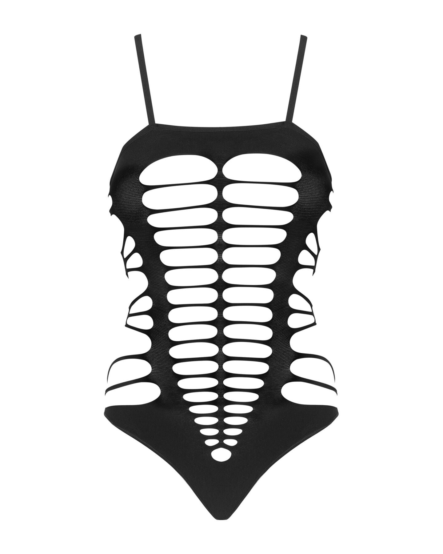 Obsessive (Польща) Бодістокінг із поперечними вирізами Obsessive B122 teddy S/M/L, чорний