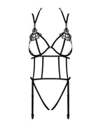 Боді зі стреп із доступом Obsessive Badossa crotchless teddy