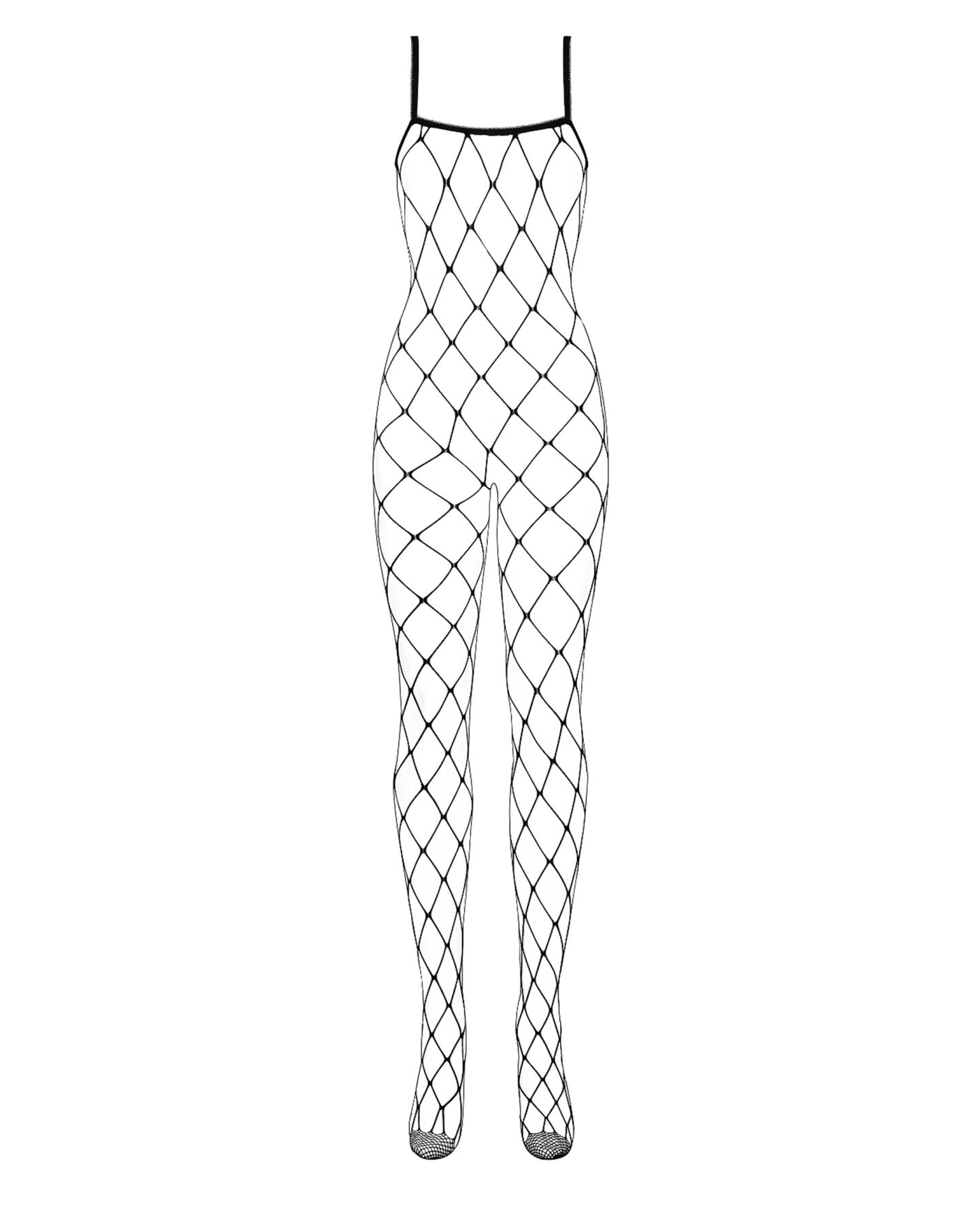 Obsessive (Польща) Бодістокінг з великим вічком і відкритими грудьми Obsessive Bodystocking N102 S/M/L, чорний