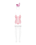Еротичний костюм зайчика Obsessive Bunny suit 4 pcs costume, топ з підв’язками