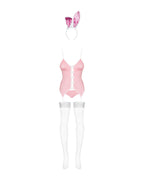 Еротичний костюм зайчика Obsessive Bunny suit 4 pcs costume pink L/XL, рожевий, 