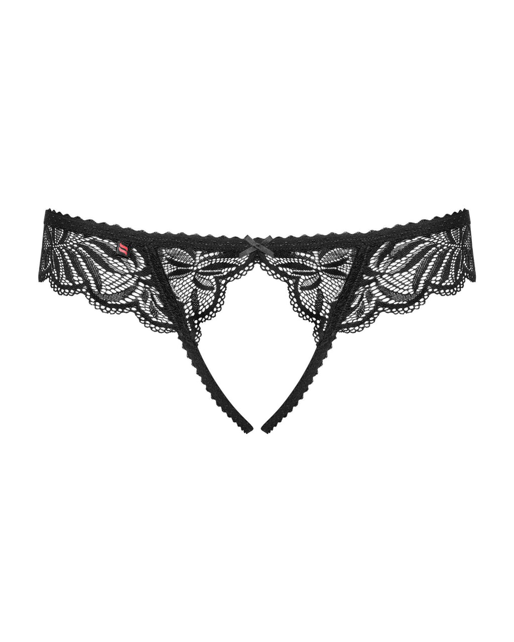 Obsessive (Польща) Мереживні танга з доступом Obsessive Contica crothchles thong S/M, чорні