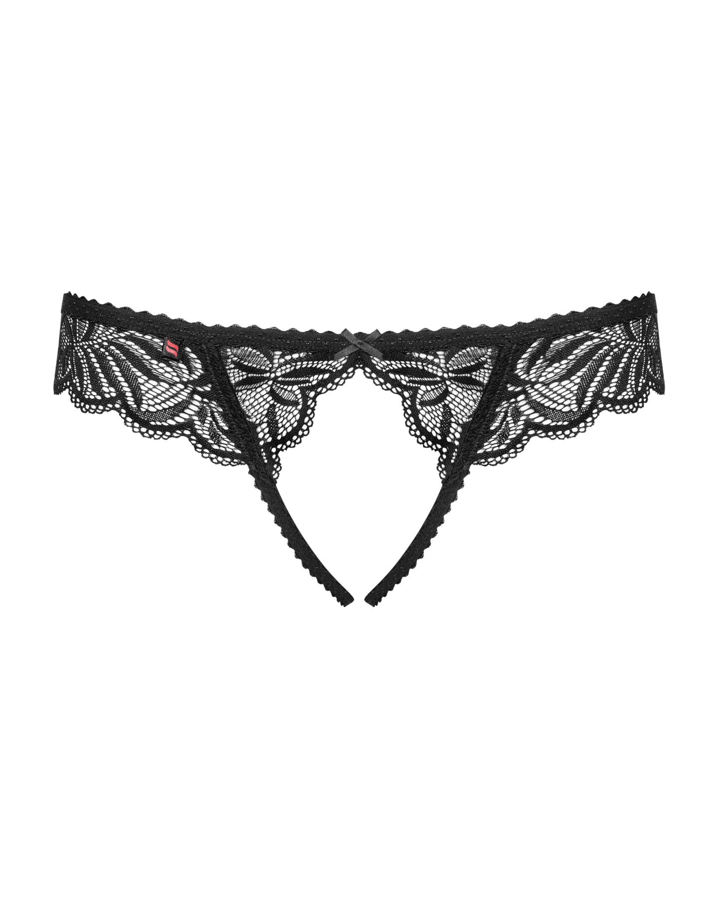 Obsessive (Польща) Мереживні танга з доступом Obsessive Contica crothchles thong S/M, чорні