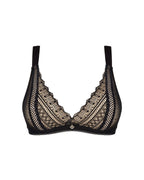 Мереживний бюстгальтер із трикутною чашкою Obsessive Estiqua bra, широкі лямки