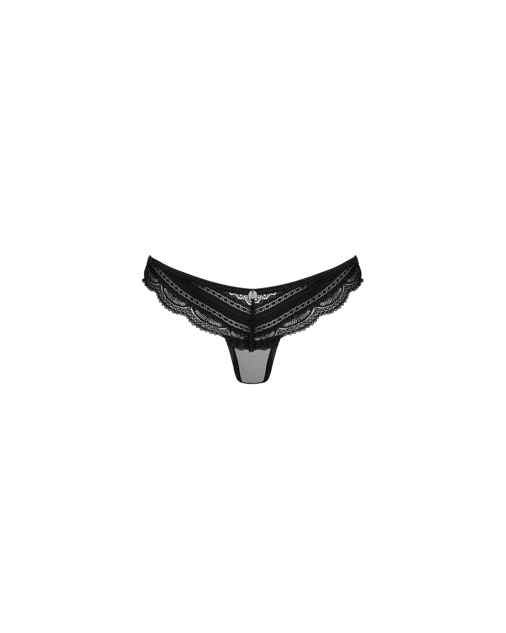Obsessive (Польща) Напівпрозорі трусики з підвіскою Obsessive Ivannes panties black L/XL, чорні
