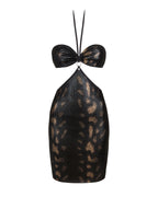 Сукня під зміїну шкіру Obsessive Vivianty dress, чорна