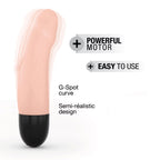 Вібратор Dorcel Real Vibration S Flesh 2.0, діаметр 3,7см, перезаряджається, для